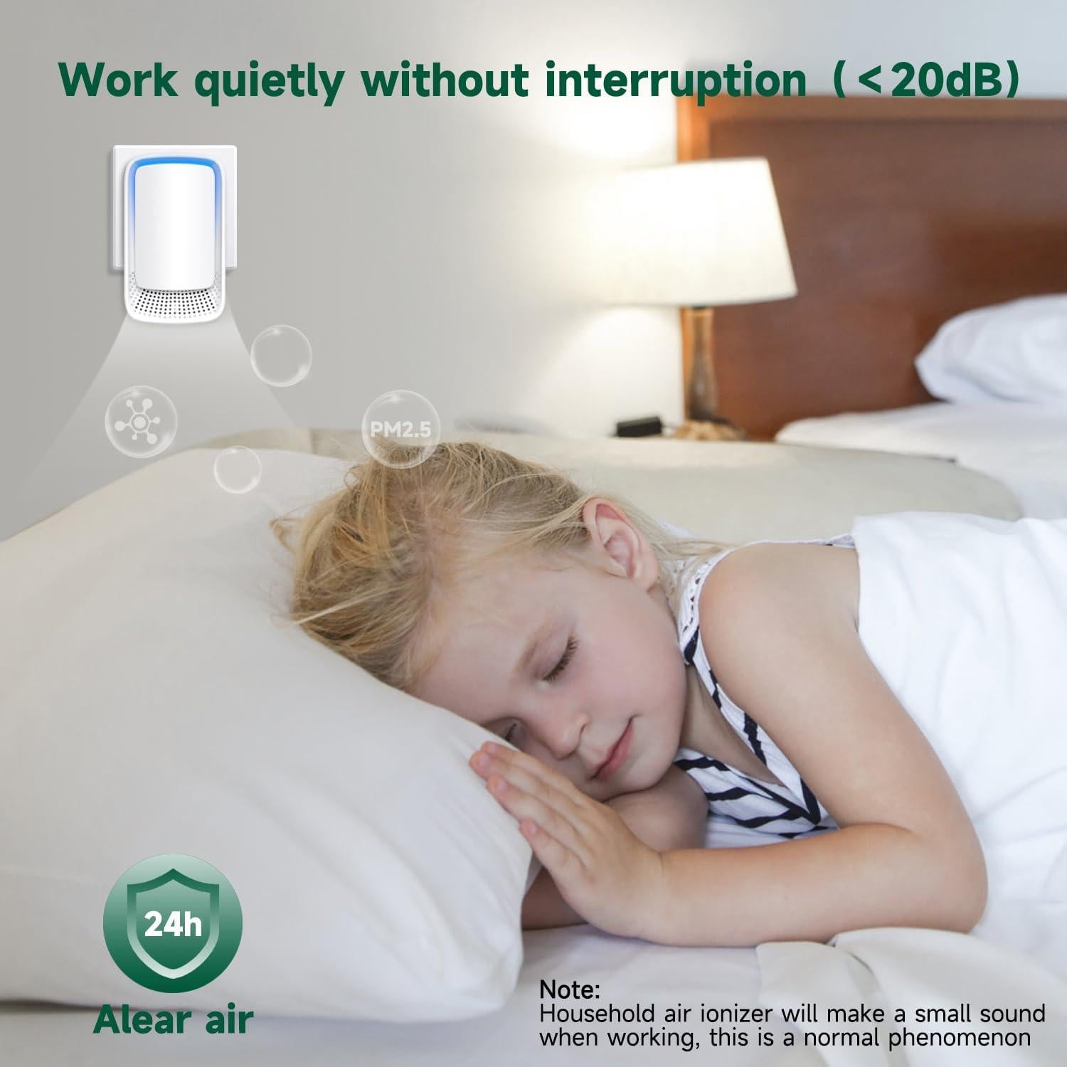 Ionizadores de Aire JOSTART - Paquete de 3, Purificadores Silenciosos