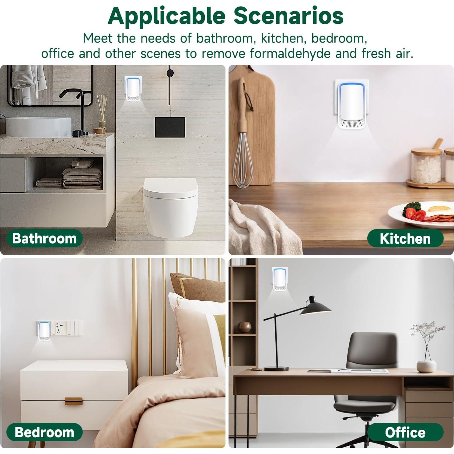 Ionizadores de Aire JOSTART - Paquete de 3, Purificadores Silenciosos