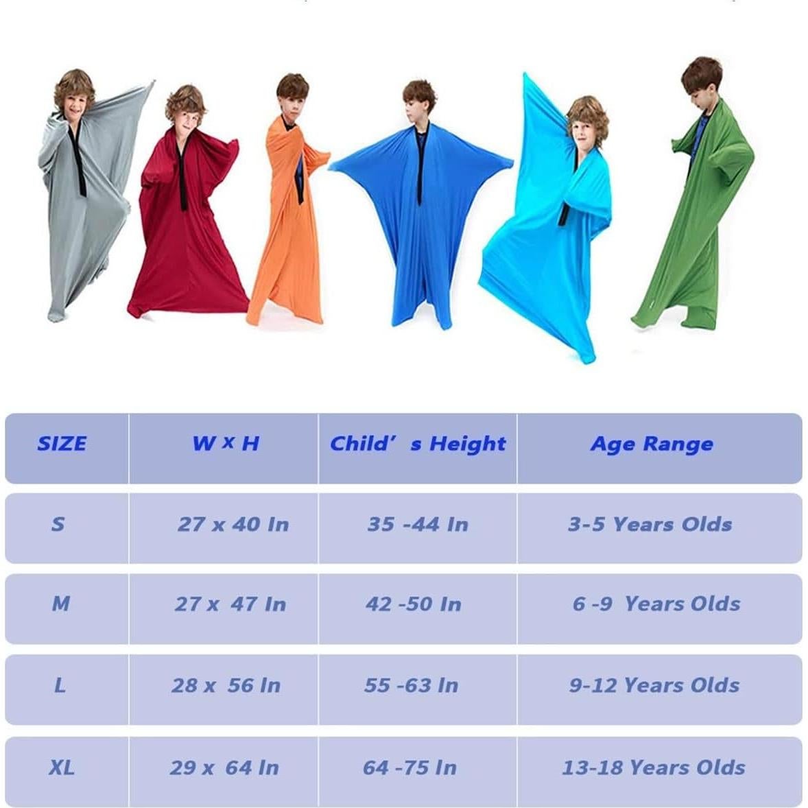 Calcetín Sensorial Corporal KANGXYSQ Rojo M/Medio 3-18 Años