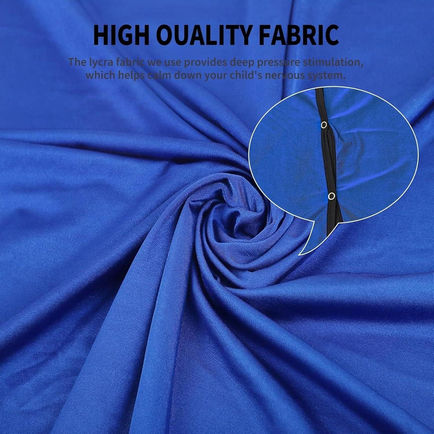 Calcetín Sensorial Corporal KANGXYSQ Azul Oscuro Grande 142x71 cm