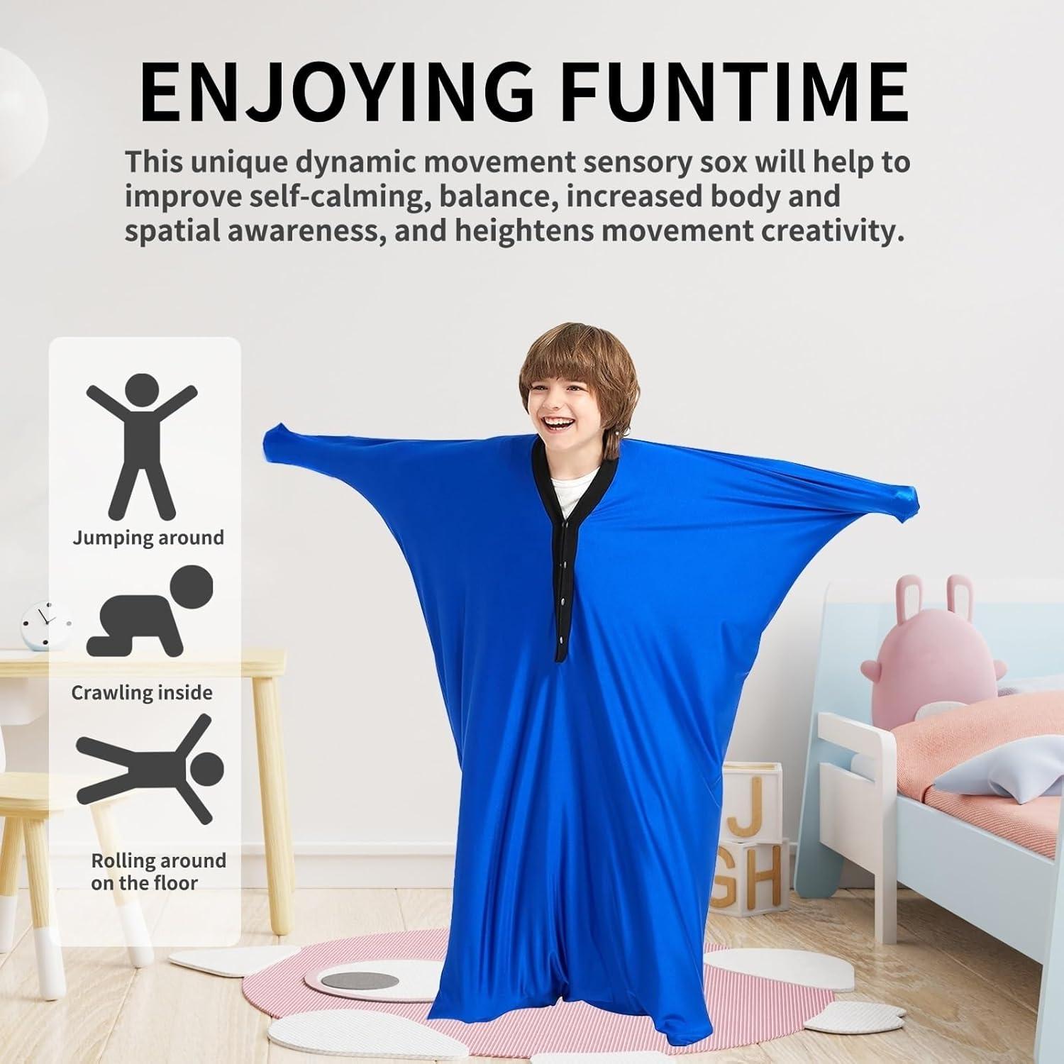 Calcetines Sensoriales Corporales KANGXYSQ para Niños - Grande (140-160 cm)