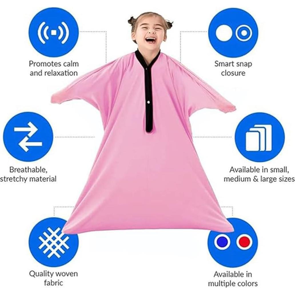 Calcetines Sensoriales Dinámicos KANGXYSQ para Niños - Rosa Grande