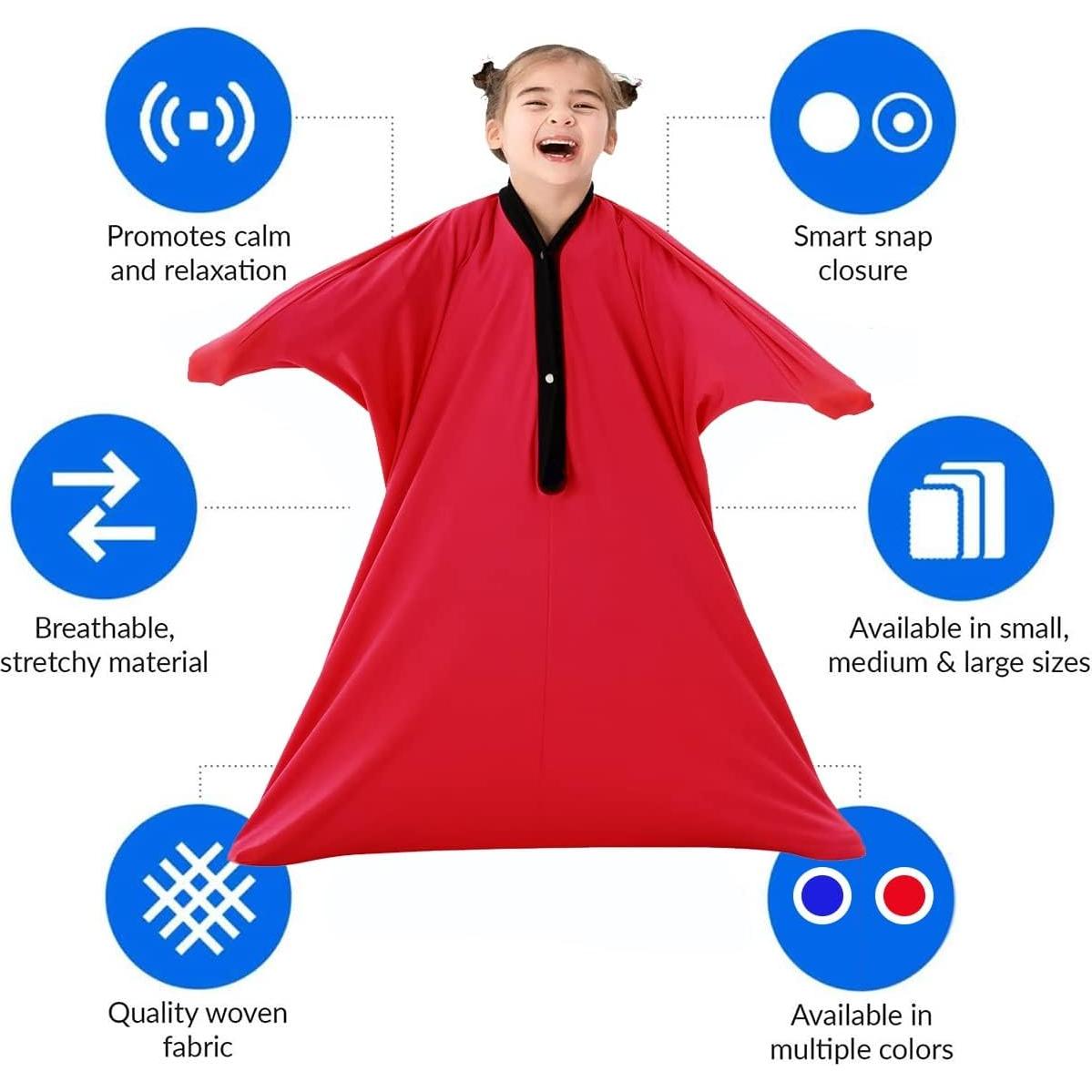 Calcetines Sensoriales PUFFYN para Niños - Rojo, Tamaño L