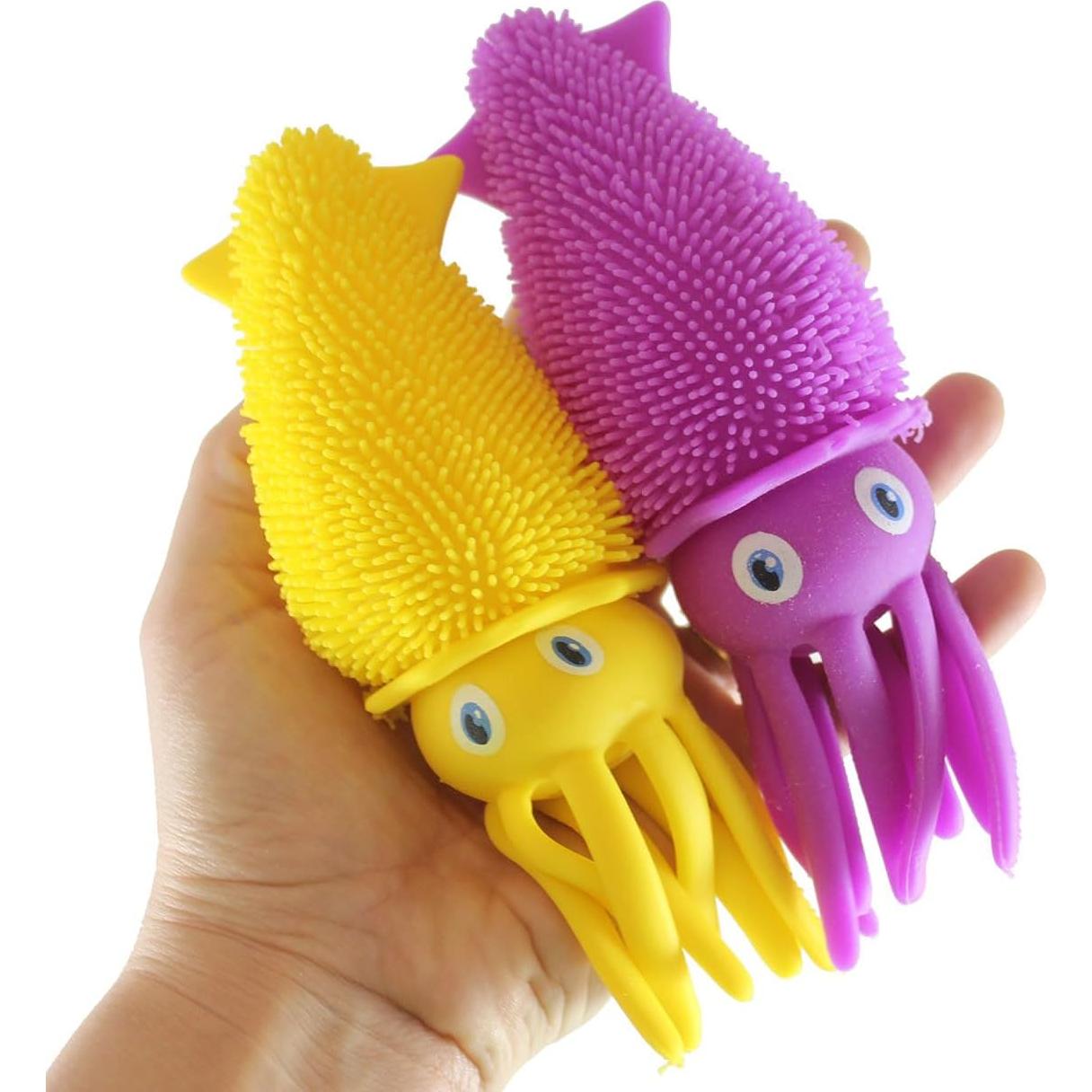 Juego de 2 Bolas Inflables de Calamar - Sensoriales y Luminosas