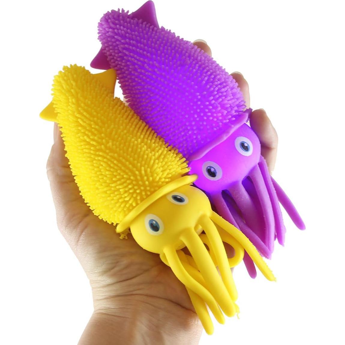 Juego de 2 Bolas Inflables de Calamar - Sensoriales y Luminosas