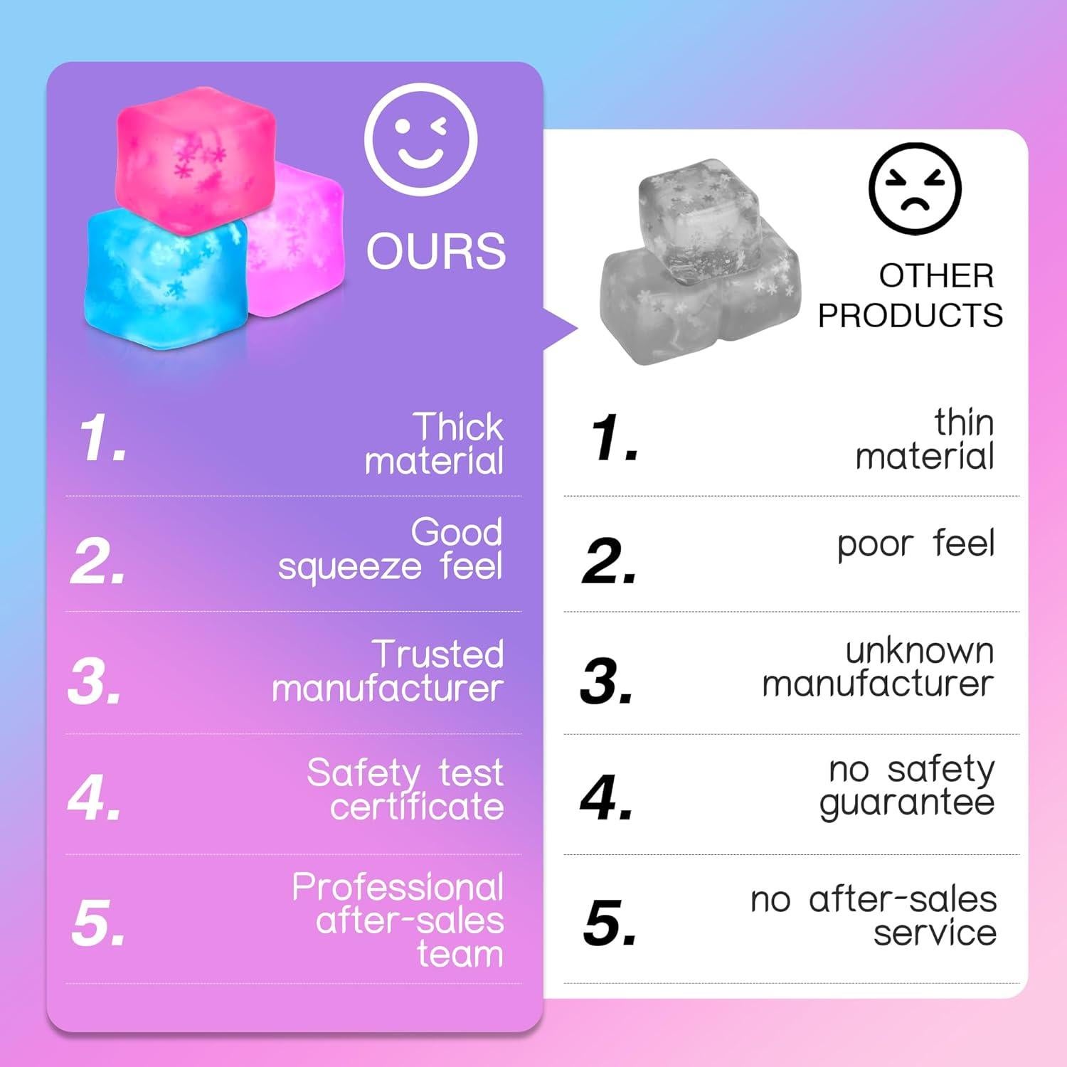 Cubo Antiestrés Opllsai 3 Pack - Alivio para Adultos y Niños