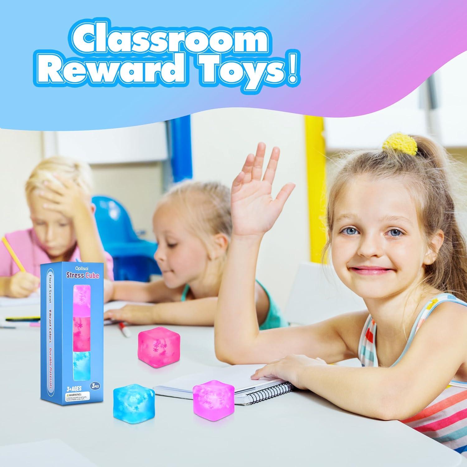 Cubo Antiestrés Opllsai 3 Pack - Alivio para Adultos y Niños
