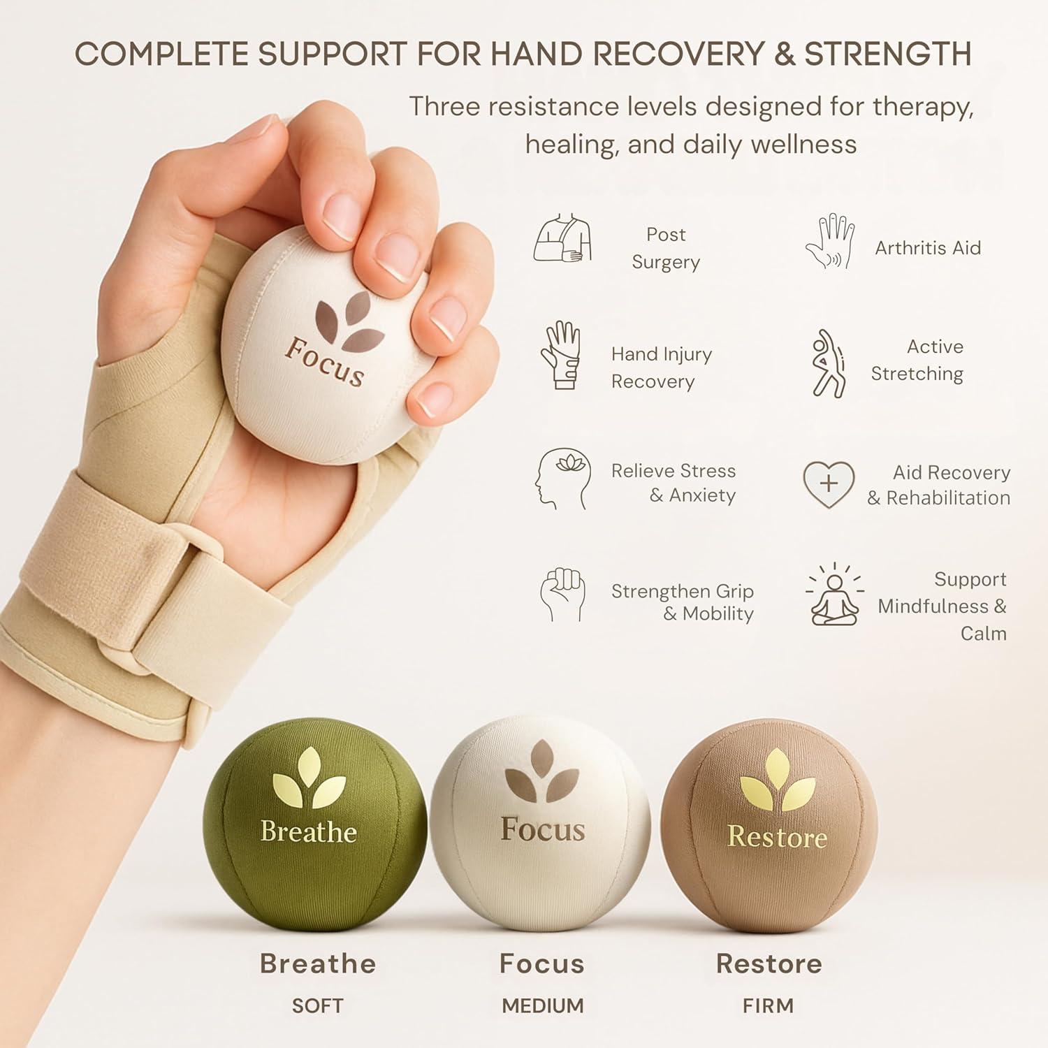 Pelotas Antiestrés MellowMinds - Set de 3 Pelotas Terapéuticas