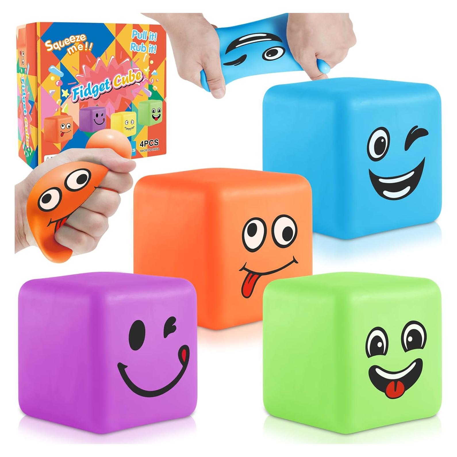 Cubo de Estrés Viroucal 30 Pack - Juguetes Aplastables Suaves