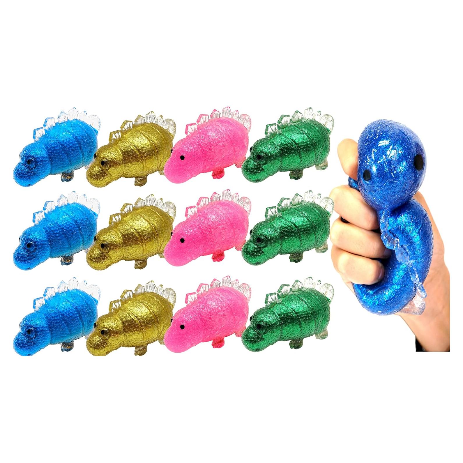 JA-RU Juguetes Antiestrés Dinosaurio Squishy 12 Piezas