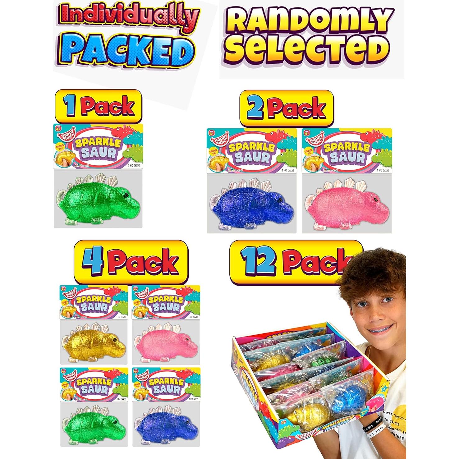 JA-RU Juguetes Antiestrés Dinosaurio Squishy 12 Piezas