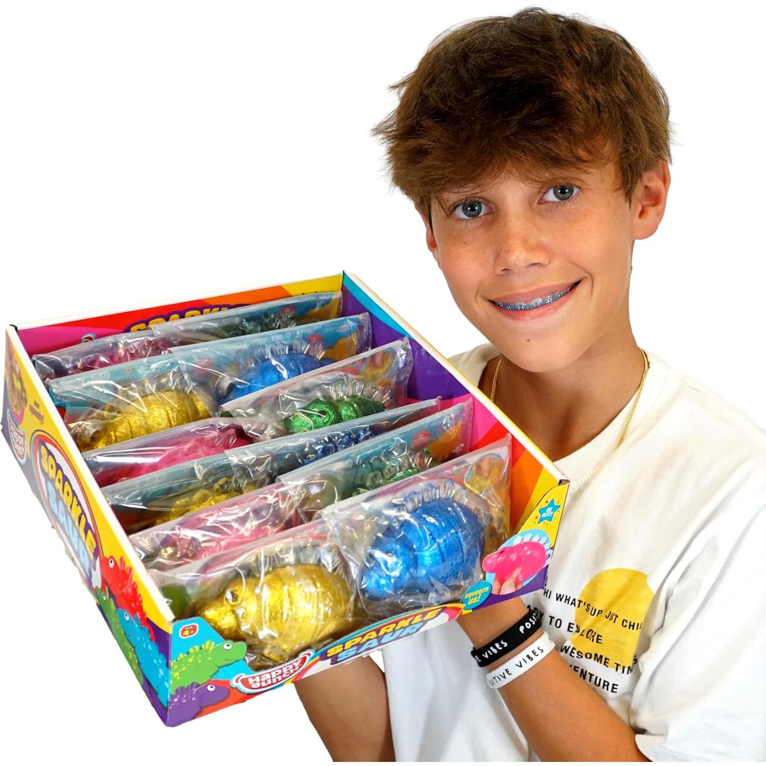 JA-RU Juguetes Antiestrés Dinosaurio Squishy 12 Piezas