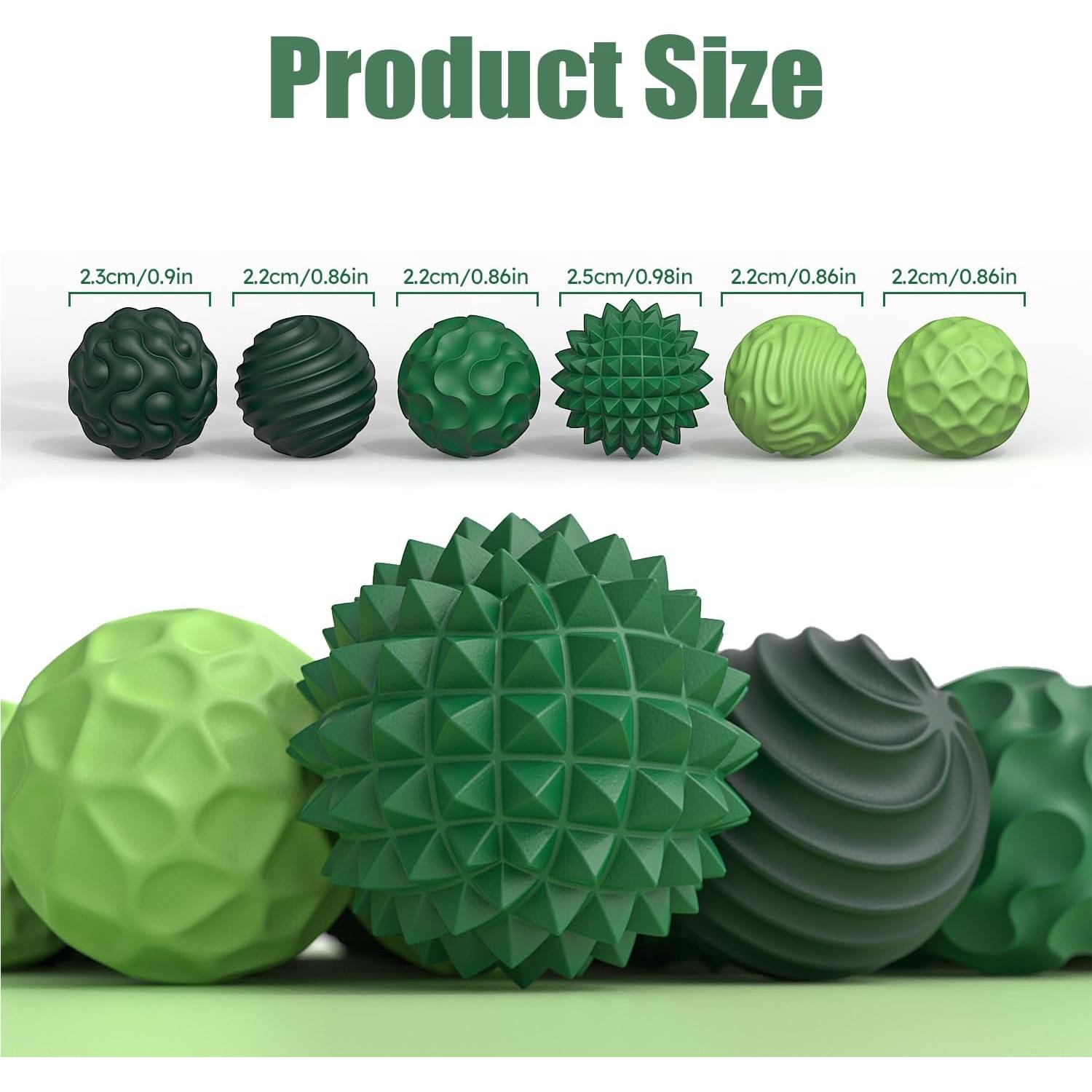 Bolas Magnéticas Antiestrés FZChenrry - Juguete Sensorial Verde 6 Piezas