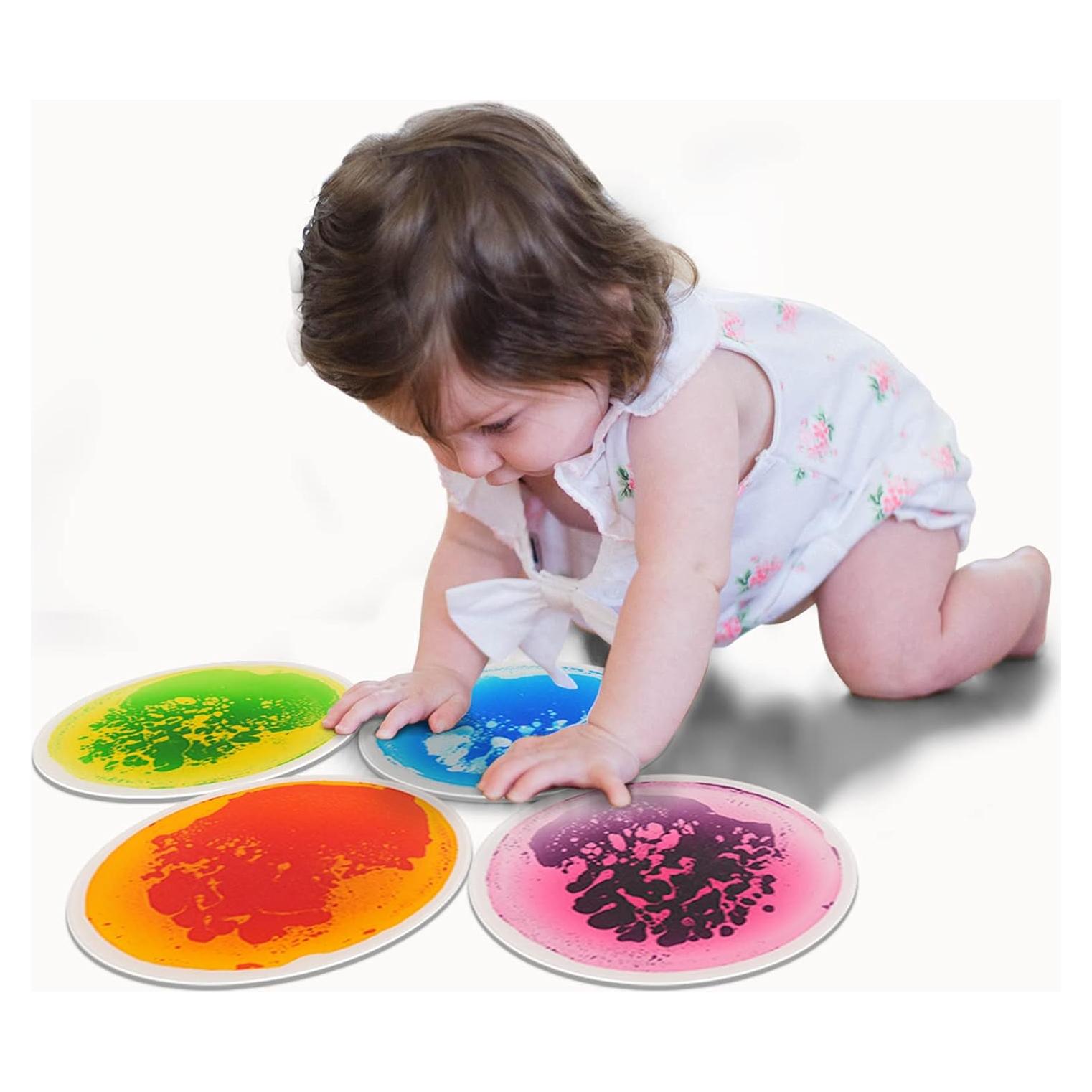 Baldosas Sensoriales Art3d 4 Pcs 30x30 cm Multicolor para Niños