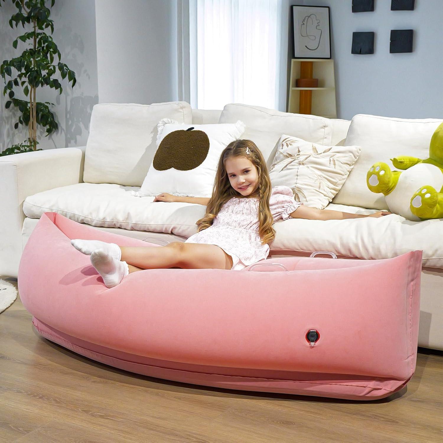 Silla Sensory Inflable KreyNa Rosa para Niños Autistas 60 cm