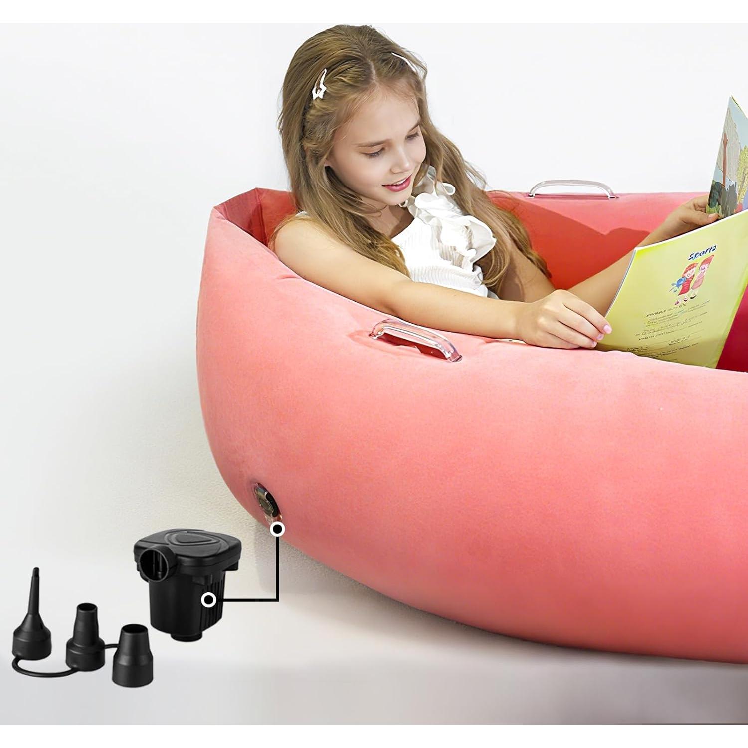 Silla Sensory Inflable KreyNa Rosa para Niños Autistas 60 cm