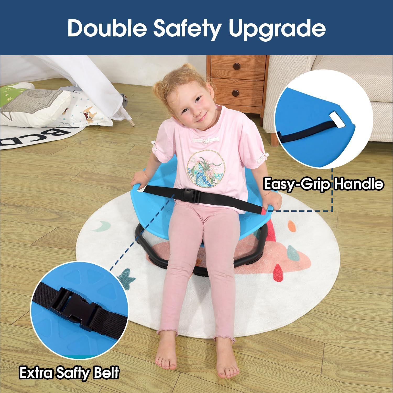 Silla Giratoria Sensorial Jakinoy Azul para Niños Autistas