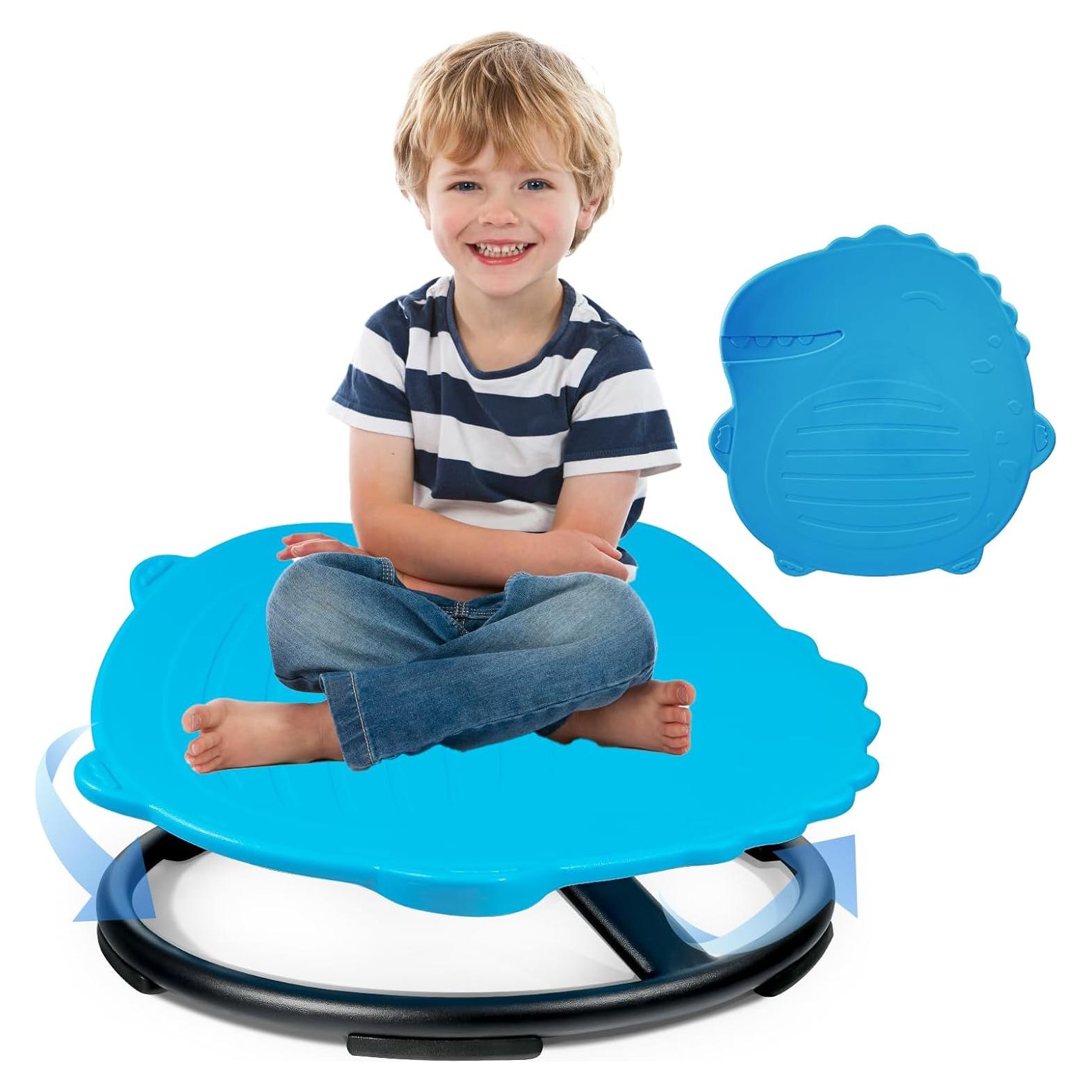 Silla Giratoria Sensorial UHCEMT para Niños Azul 100 kg