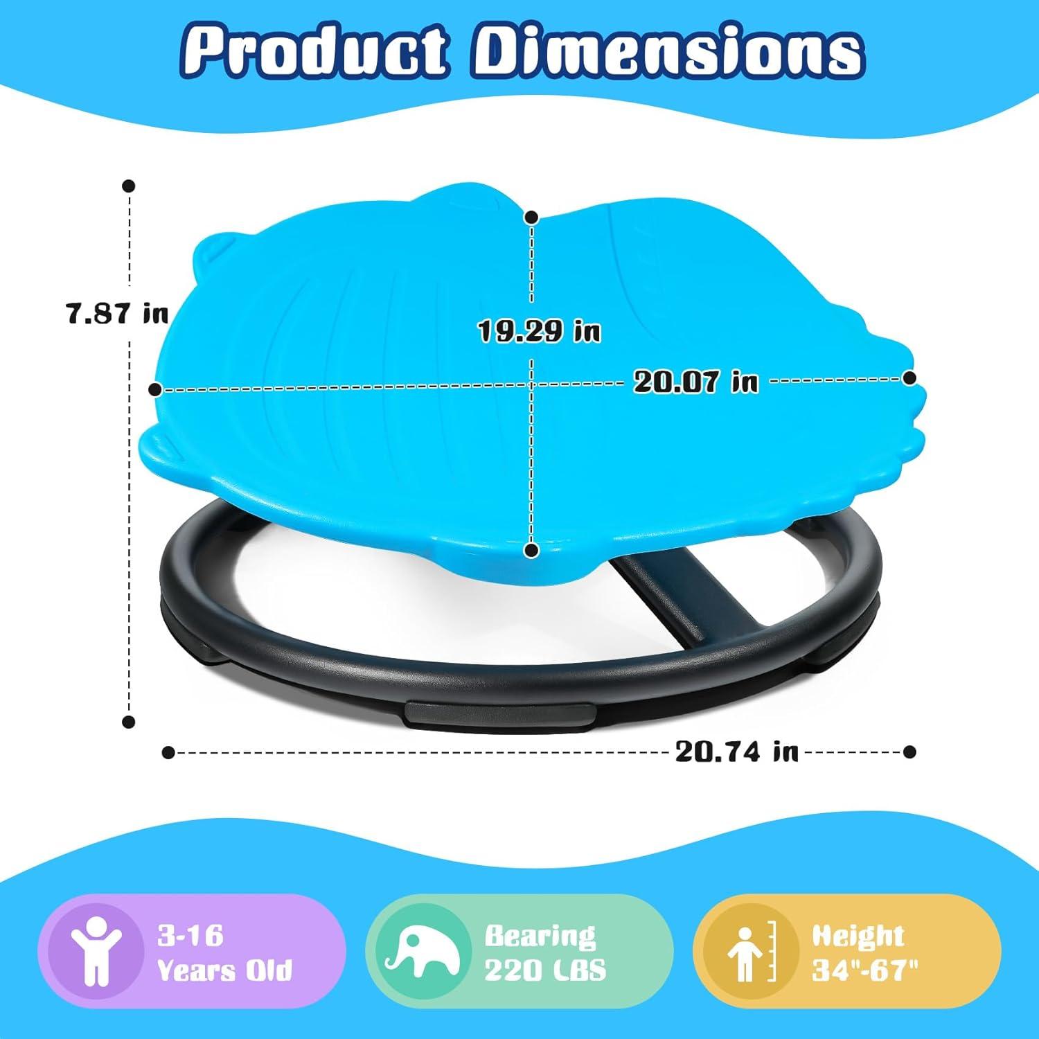 Silla Giratoria Sensorial UHCEMT para Niños Azul 100 kg