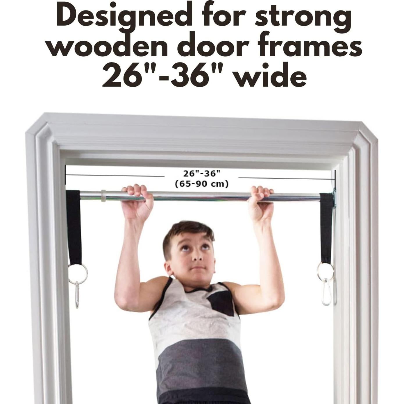 Kit de Columpio de Puerta DreamGYM para Niños - Barra, Anillos y Escalera