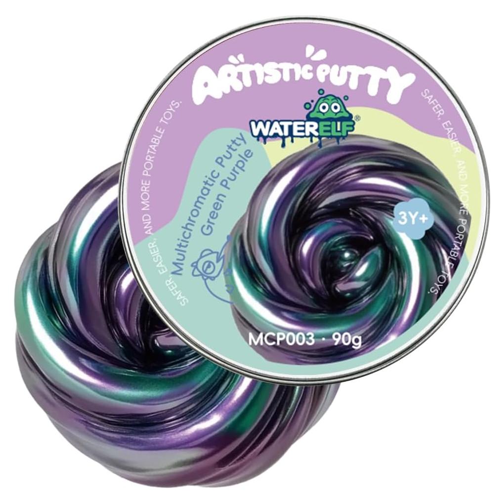 Putty Sensorial WATERELF MCP003 Verde Púrpura 90.7g 7.9cm