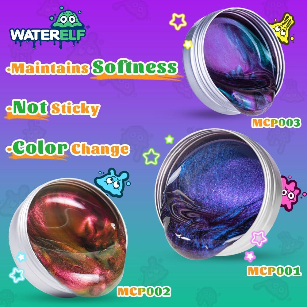 Putty Sensorial WATERELF MCP003 Verde Púrpura 90.7g 7.9cm