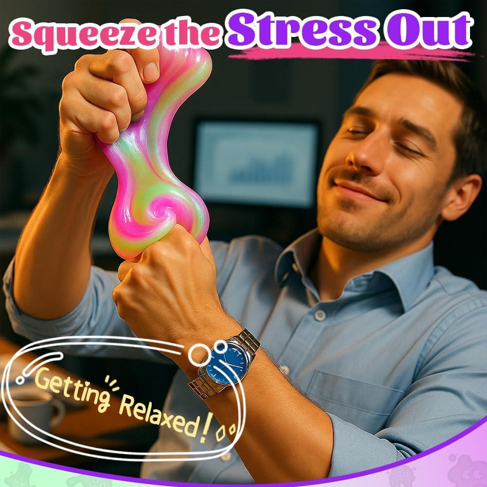 Putty Sensorial Alivio Estrés WATERELF P008 Verde/Púrpura 90.7g