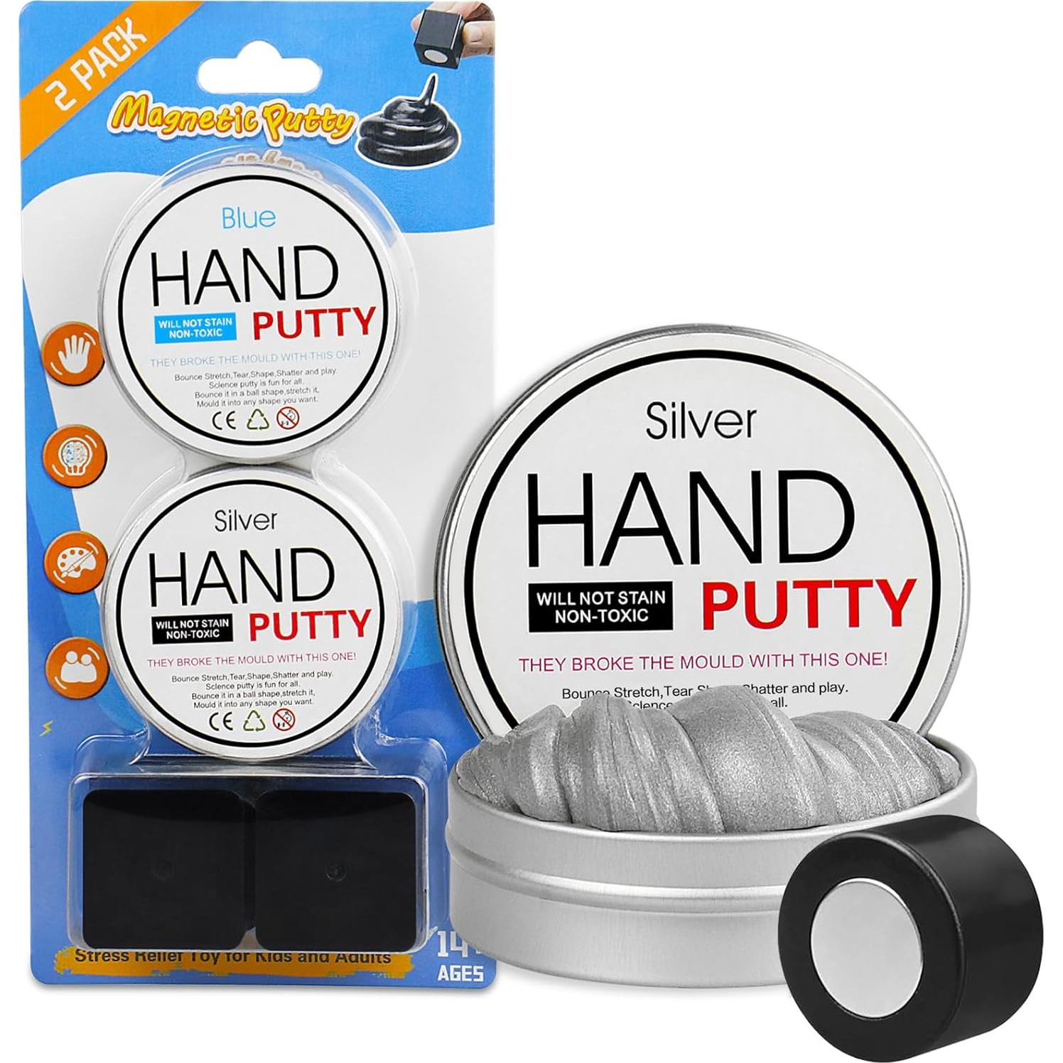 Paquete de 2 Putty Magnético Arfun - Juguete Antiestrés 249g