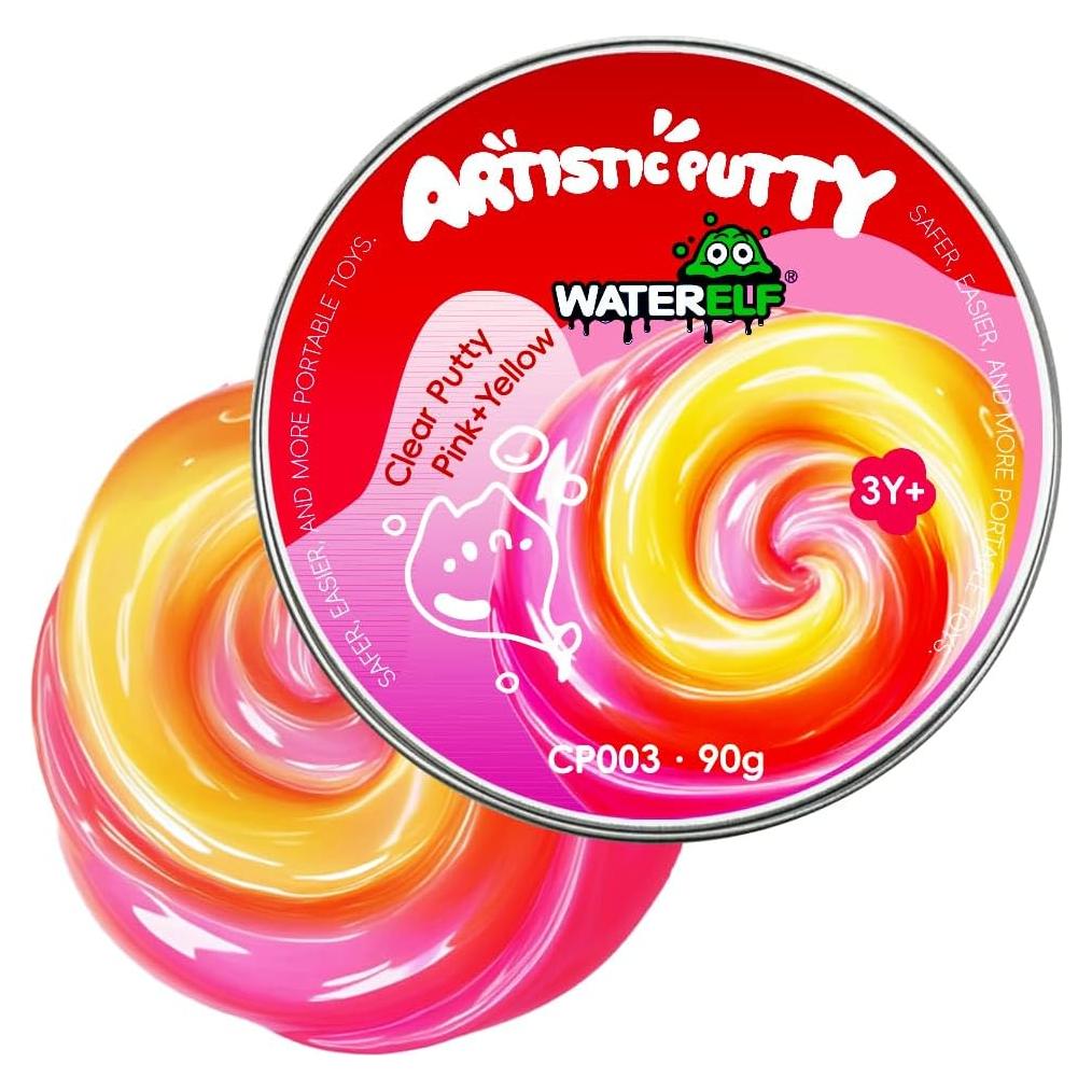 Masilla Antiestrés WATERELF CP003 Rosa Amarillo 7.9 cm 90.7 g