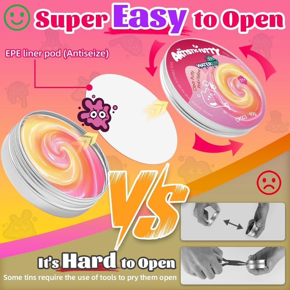 Masilla Antiestrés WATERELF CP003 Rosa Amarillo 7.9 cm 90.7 g