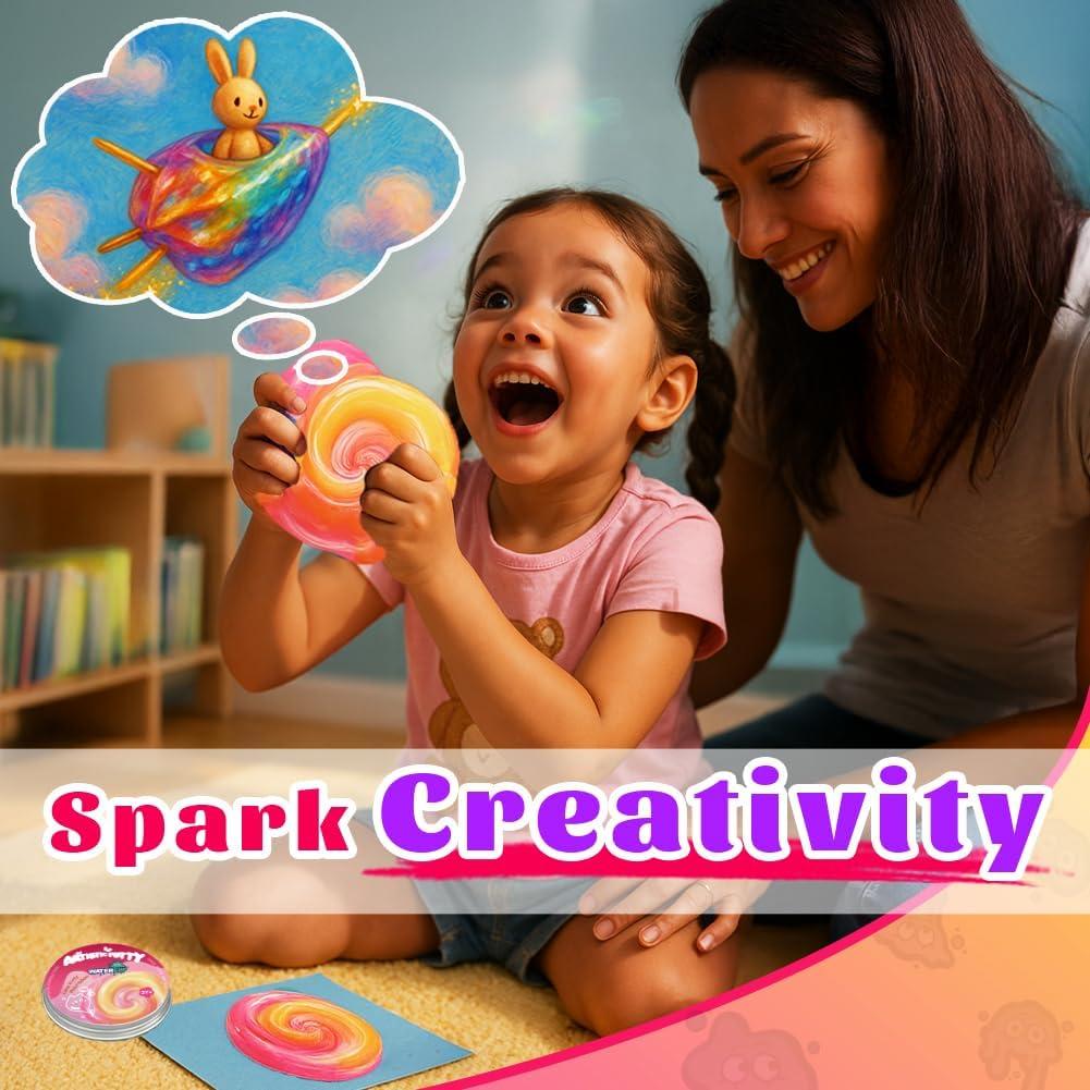 Masilla Antiestrés WATERELF CP003 Rosa Amarillo 7.9 cm 90.7 g