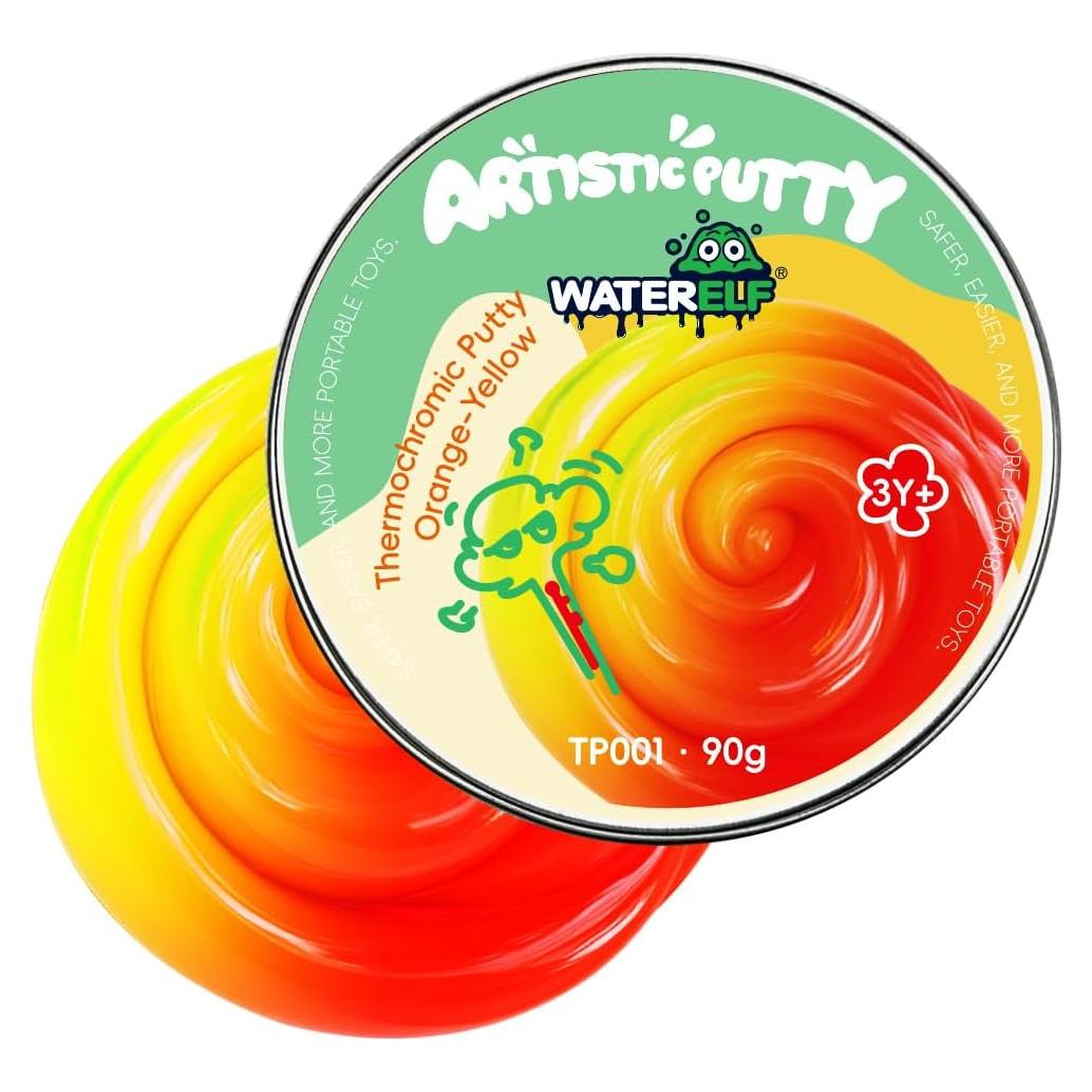 Masilla Antiestrés WATERELF TP001 Naranja-Amarillo 7.9 cm