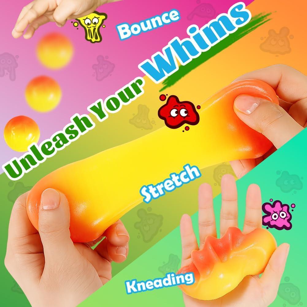 Masilla Antiestrés WATERELF TP001 Naranja-Amarillo 7.9 cm