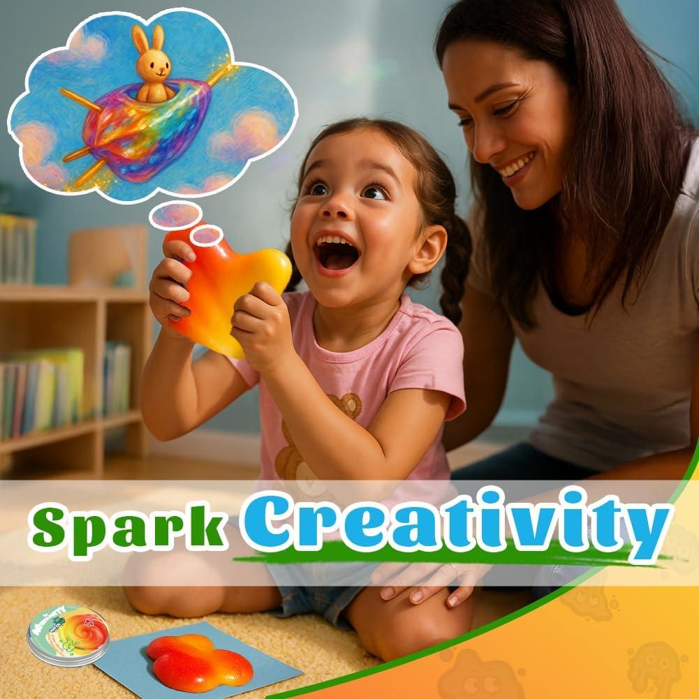 Masilla Antiestrés WATERELF TP001 Naranja-Amarillo 7.9 cm