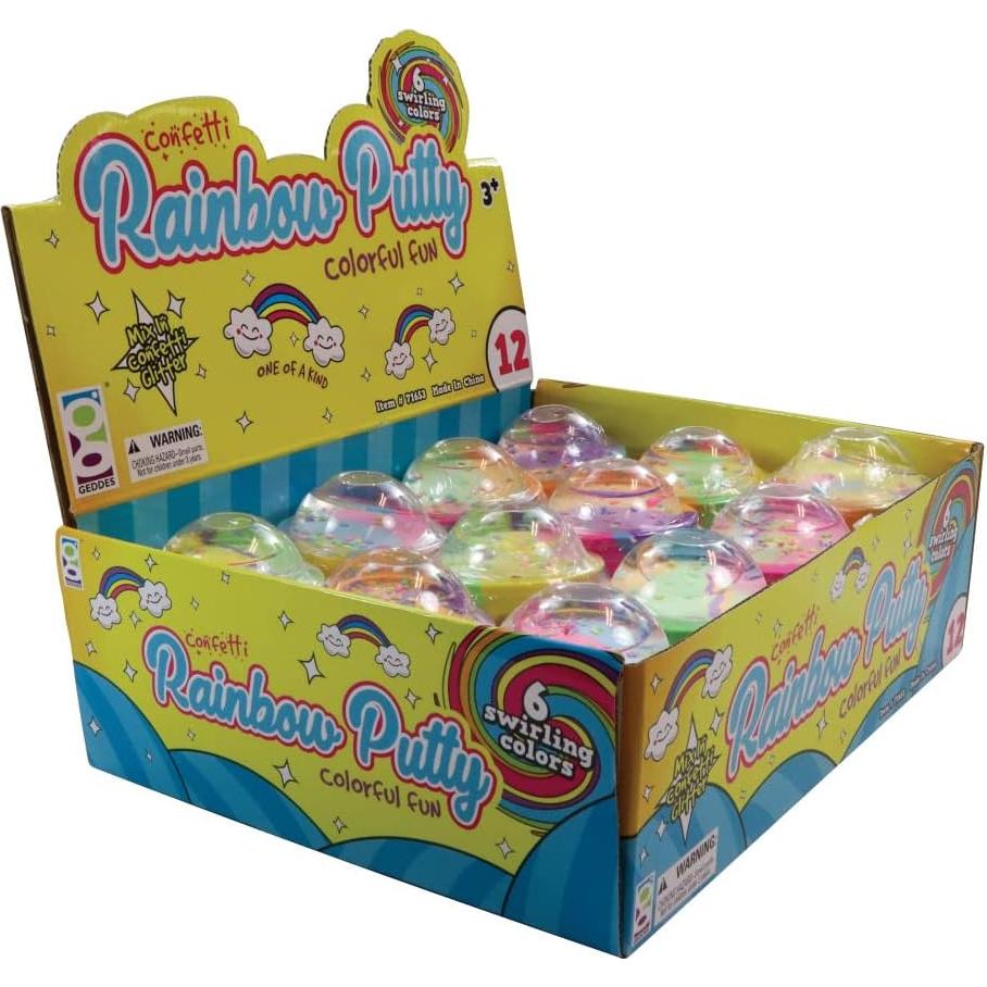 Putty Colorido Raymond Geddes - Paquete de 12 Frascos