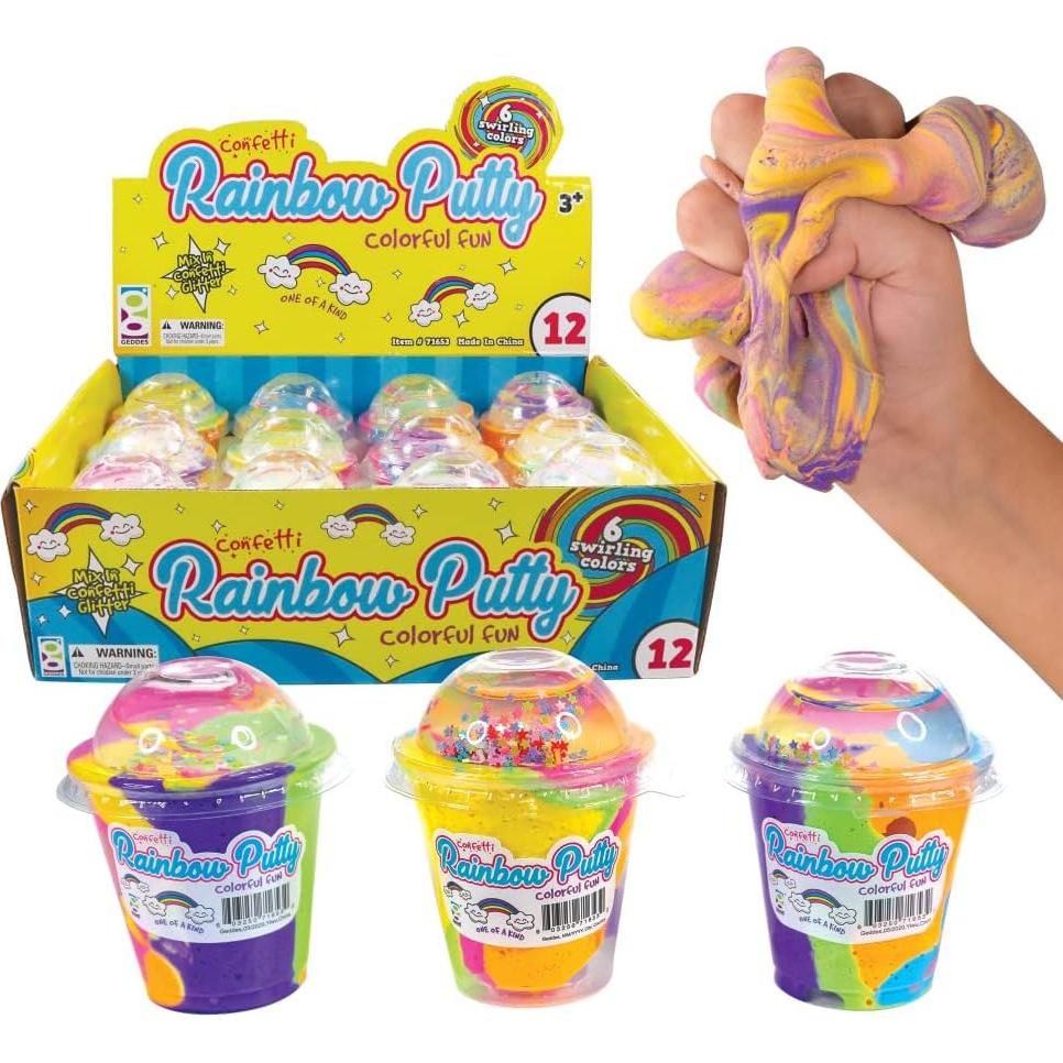 Putty Colorido Raymond Geddes - Paquete de 12 Frascos