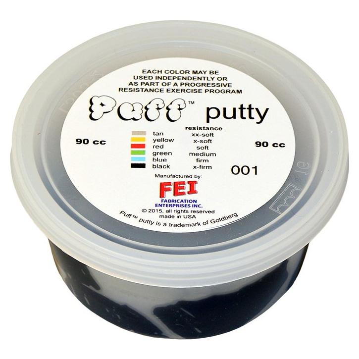 Masilla de Ejercicio CanDo Puff LiTE Negra X-Firme 85g