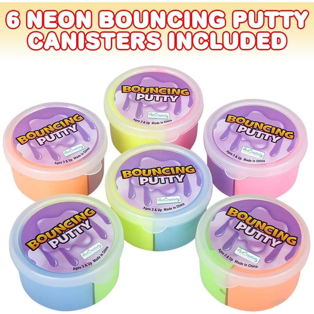 Masilla Rebotadora ArtCreativity Set de 6 Colores para Niños