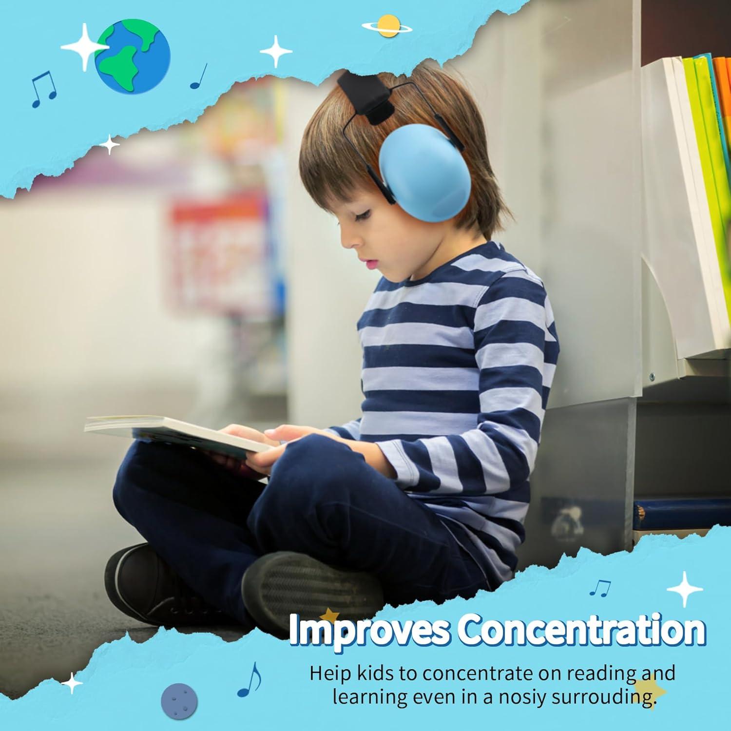 12 Auriculares para Niños con Cancelación de Ruido 27dB