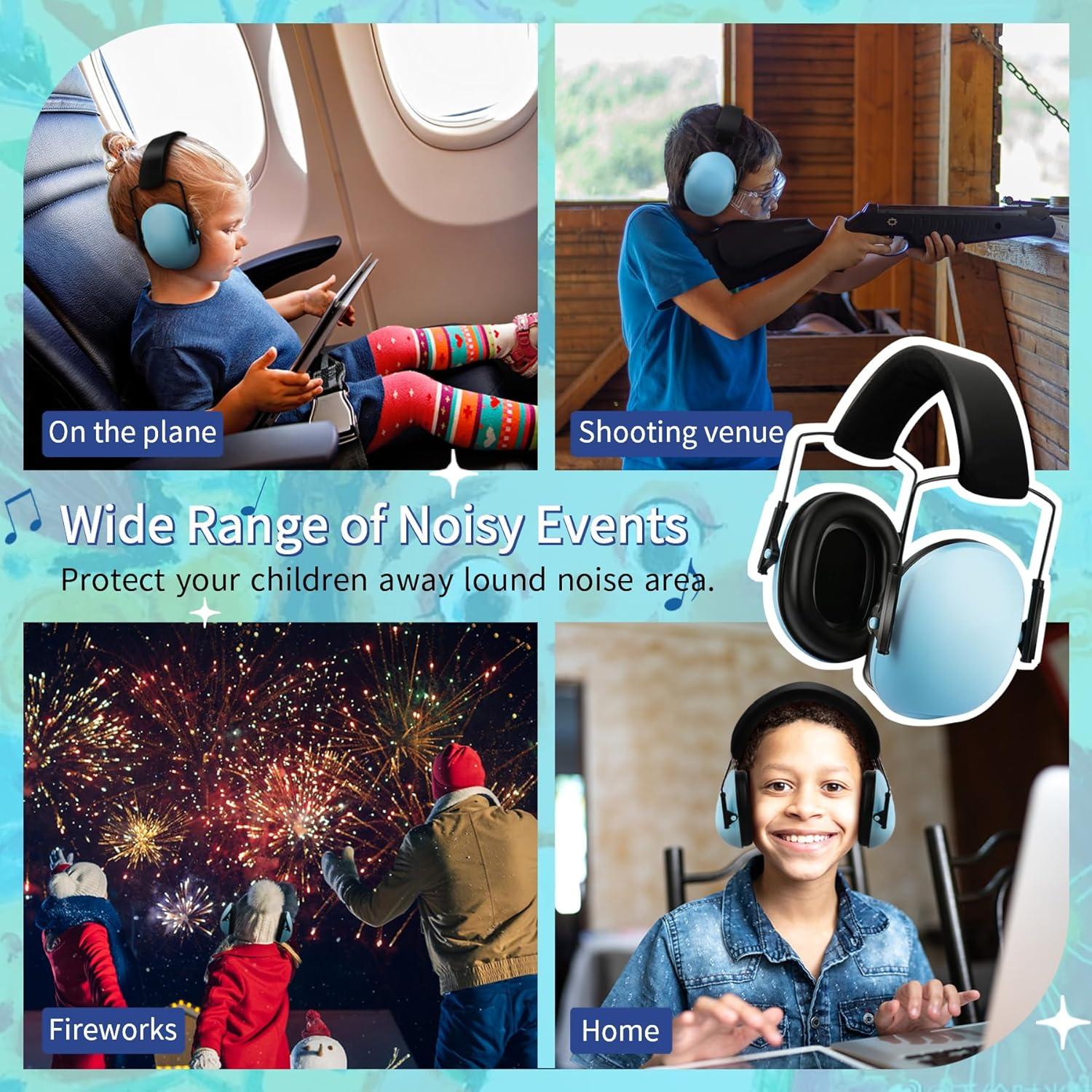 12 Auriculares para Niños con Cancelación de Ruido 27dB