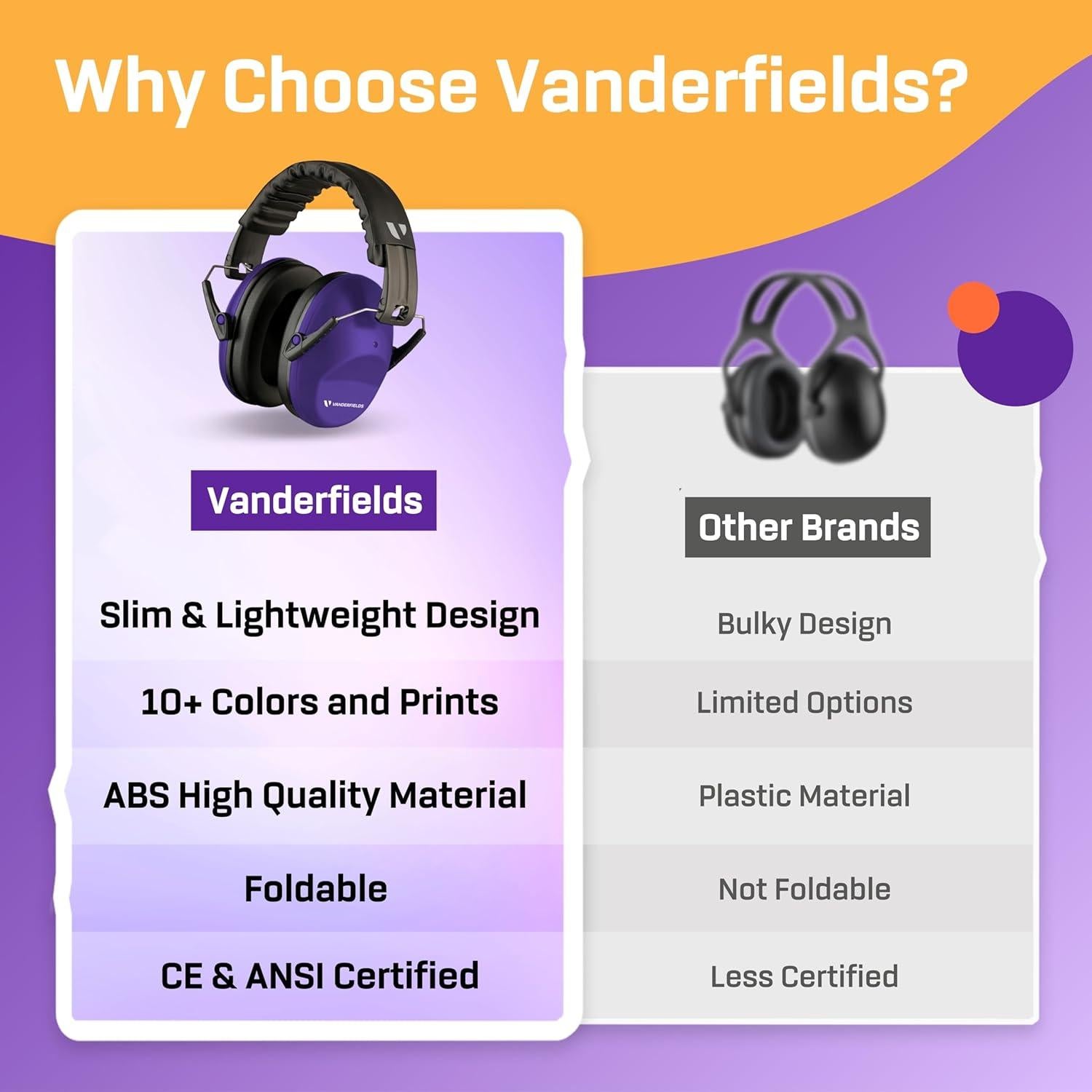 Auriculares de Protección Auditiva Vanderfields NRX35DX2 - 26dB