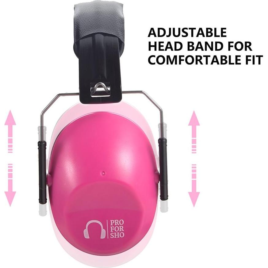 Auriculares Pro For Sho 34dB NRR Protección Auditiva Rosa