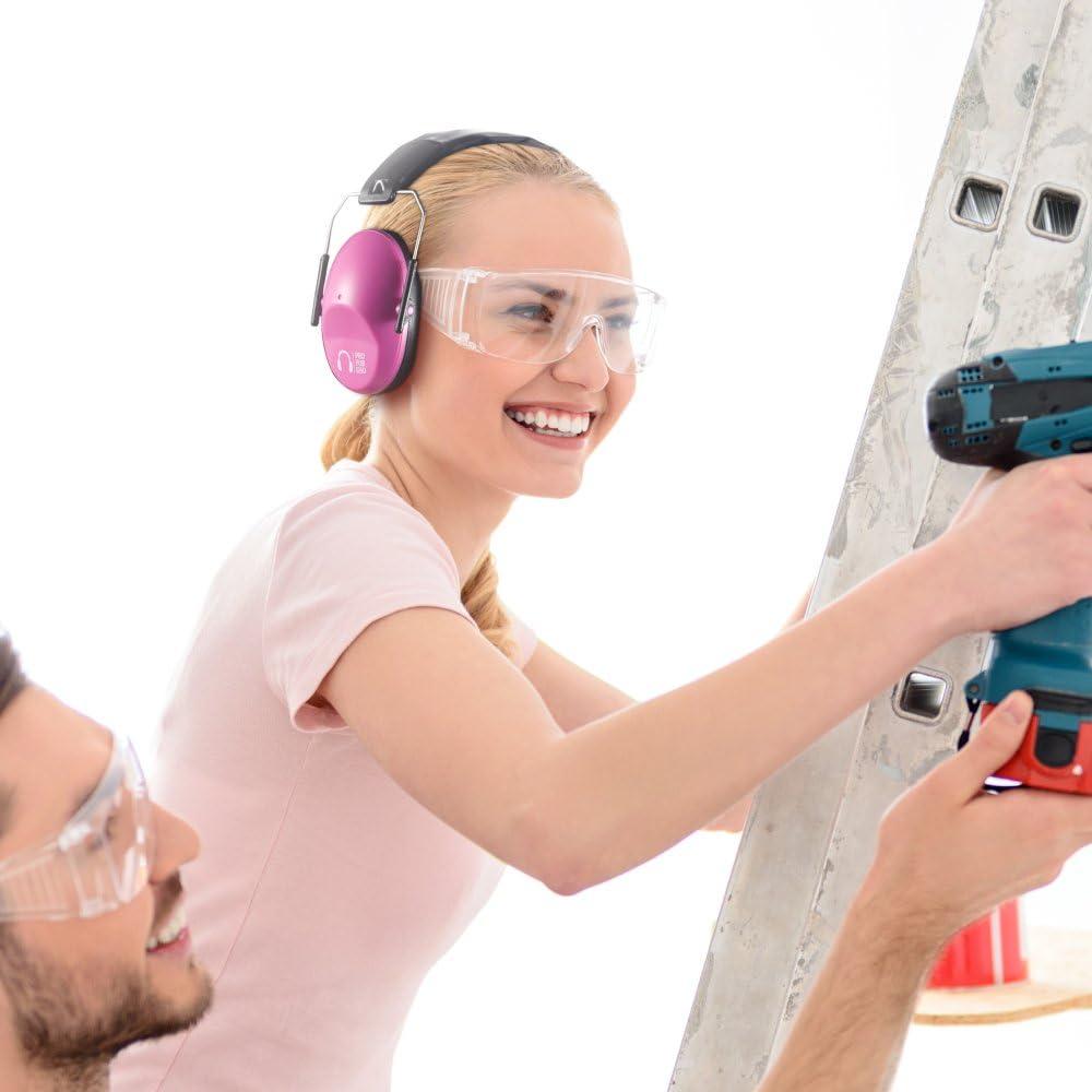 Auriculares Pro For Sho 34dB NRR Protección Auditiva Rosa