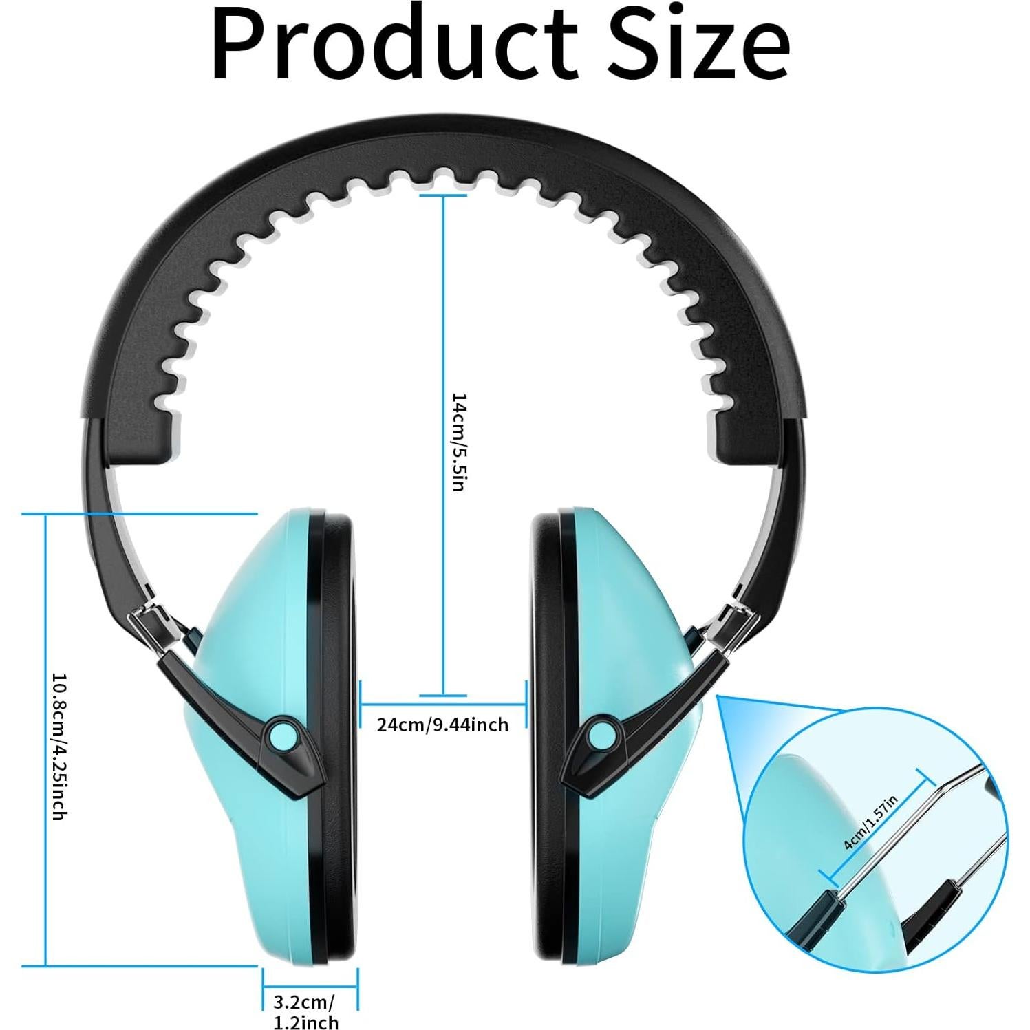 Protectores Auditivos EAREST NRR 20 dB Plegables para Niños