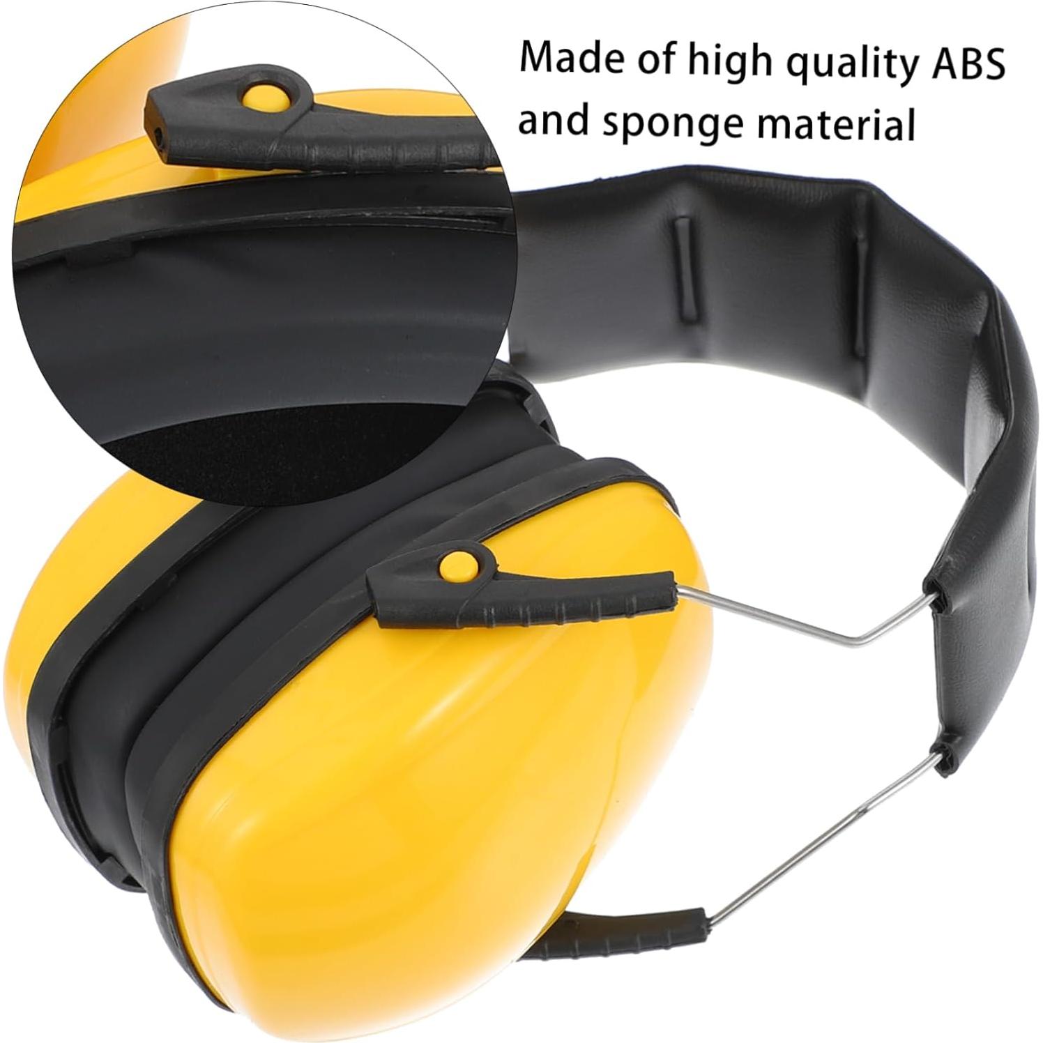 Auriculares de Reducción de Ruido Tofficu Ajustables Amarillo