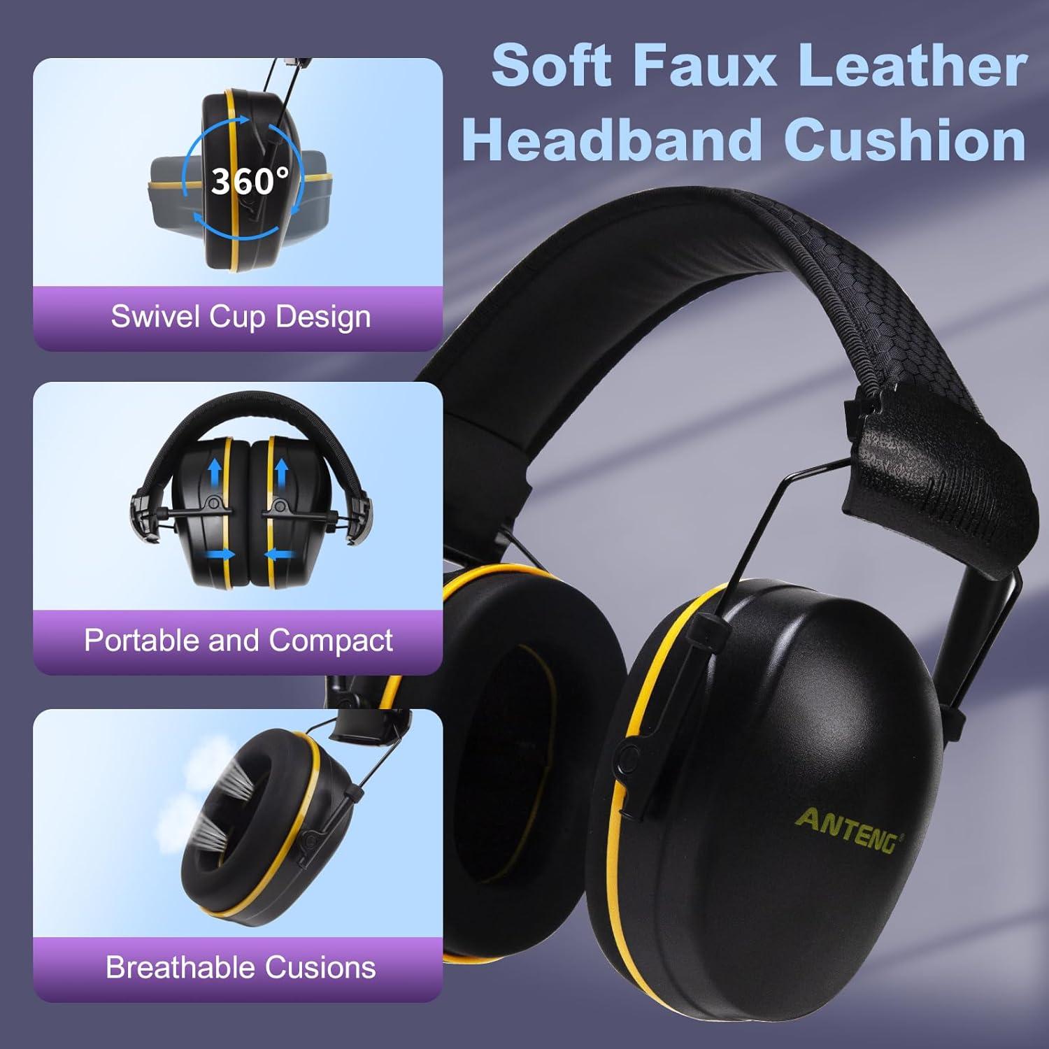 Protectores Auditivos ANTENG 29dB Plegables para Tiro y Niños