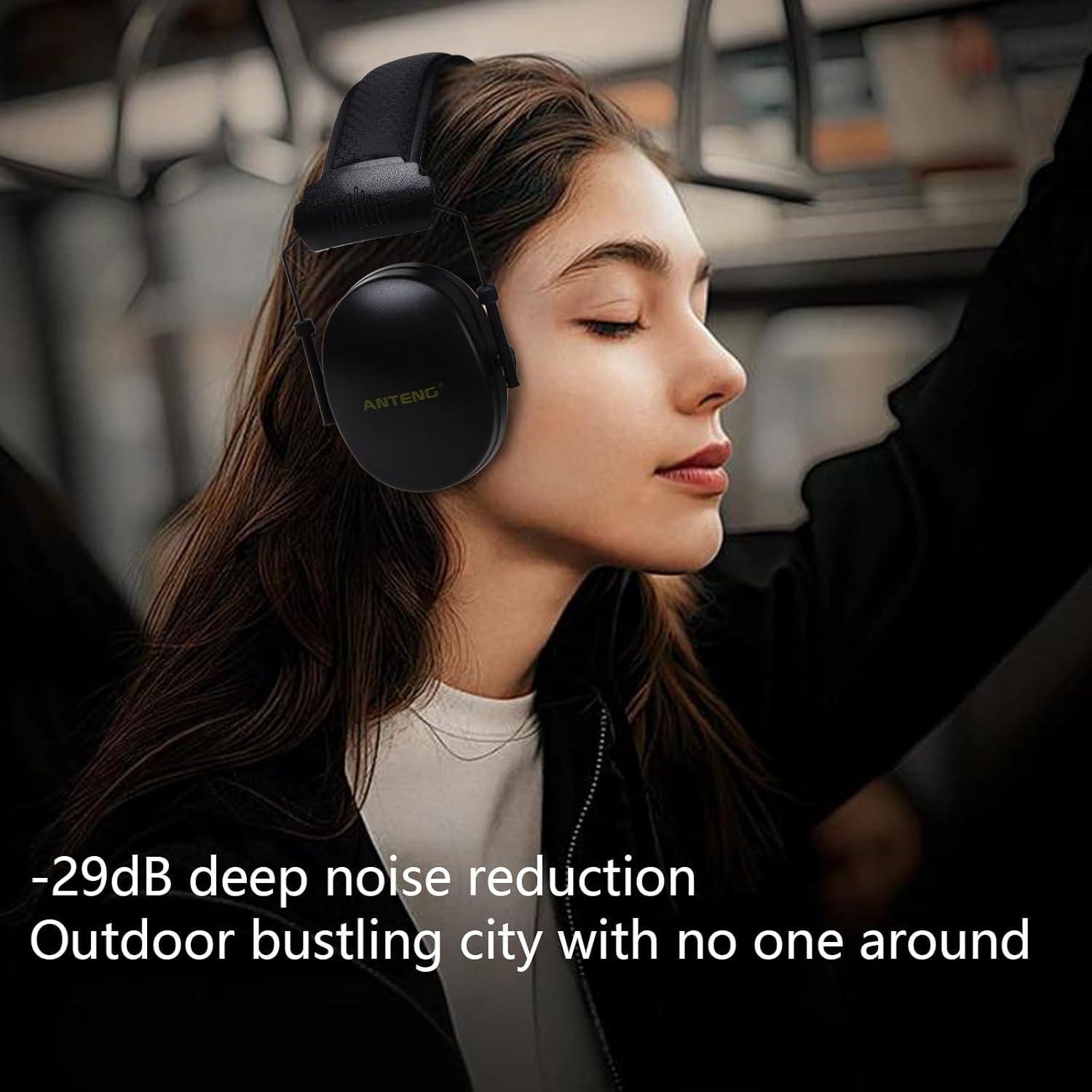 Protectores Auditivos ANTENG 29dB Plegables para Tiro y Niños