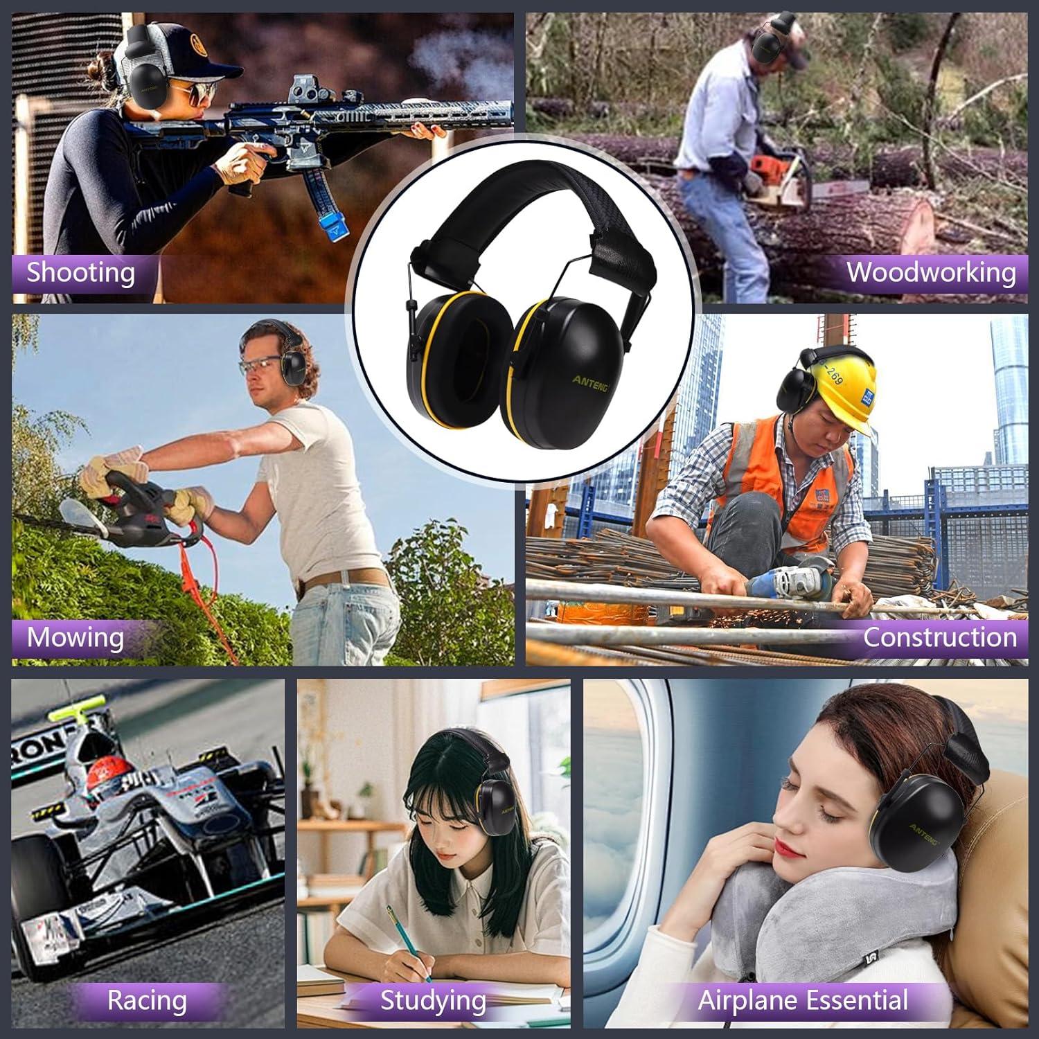 Protectores Auditivos ANTENG 29dB Plegables para Tiro y Niños