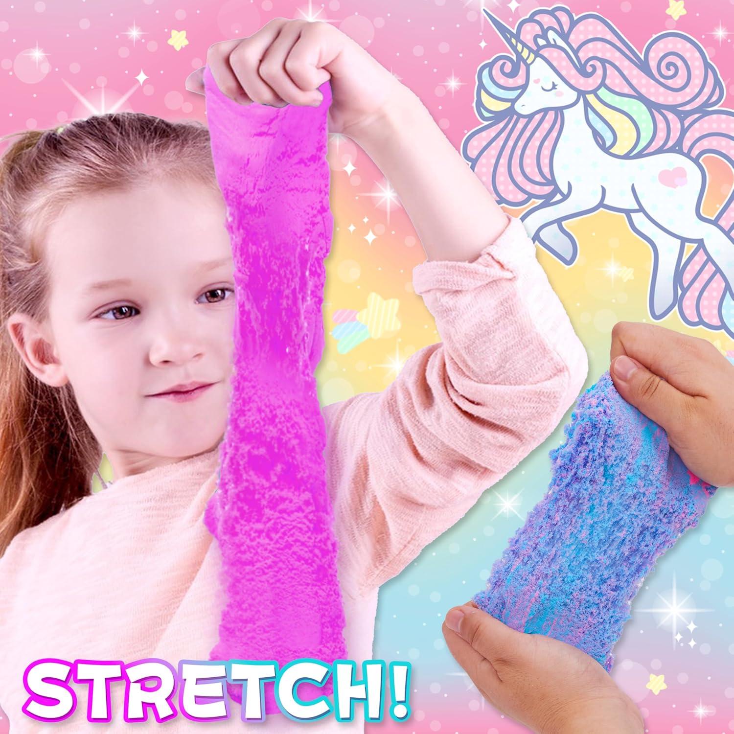 Kit de Arena Sensorial Estirable Unicornio Carolart 26 Piezas