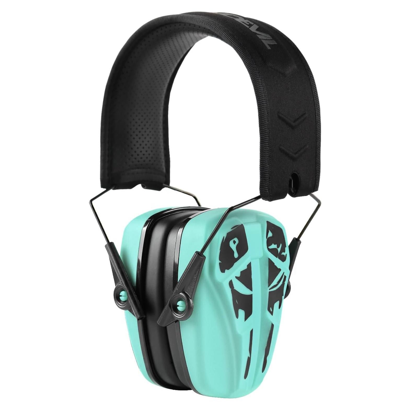 Orejeras Pasivas GREEN DEVIL Protección Auditiva Tiro Azul